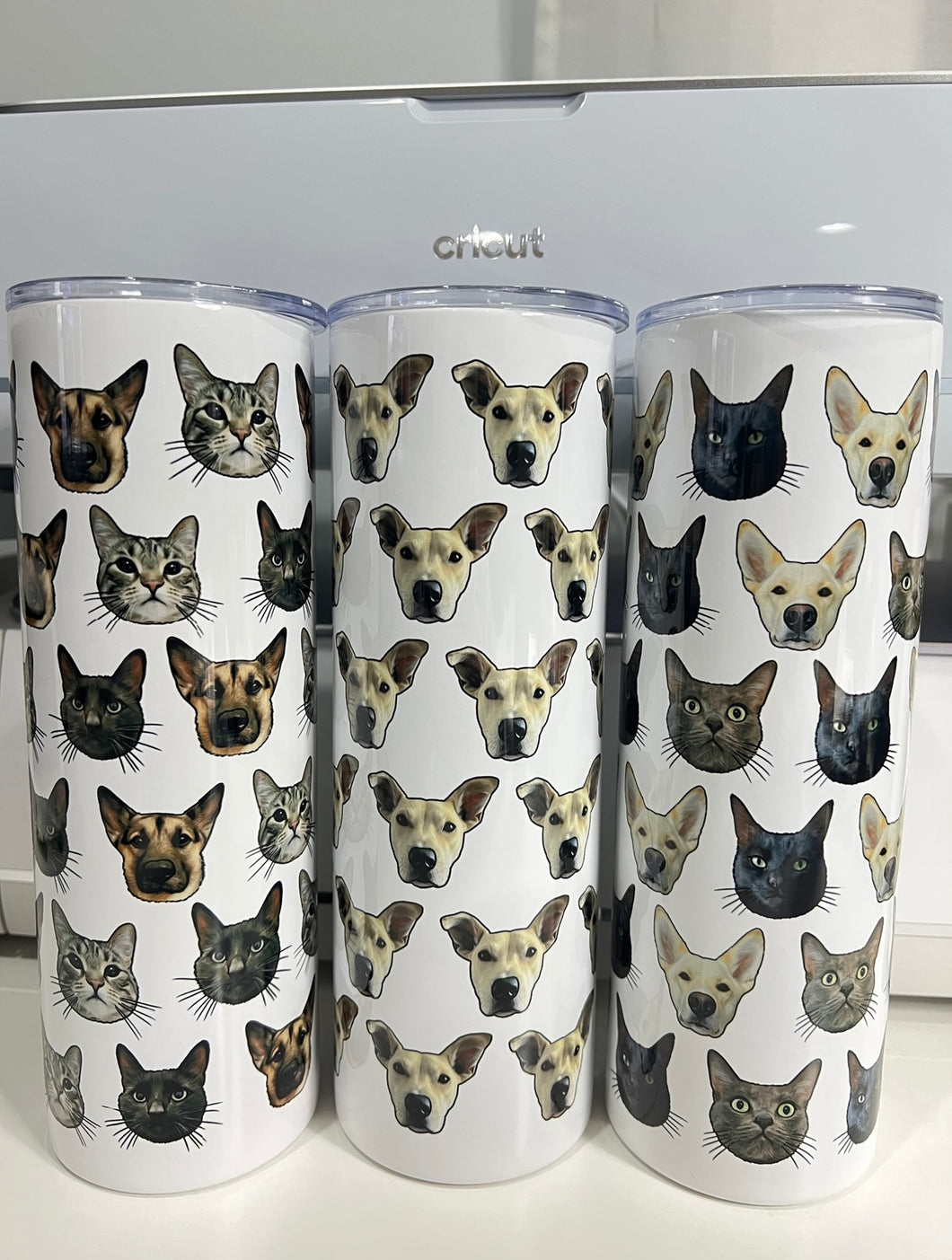 Pet Portrait Repeating Tumbler (30oz)