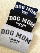 Load image into Gallery viewer, Varsity Dog Mom Crewneck
