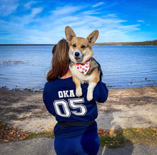 Load image into Gallery viewer, Varsity Dog Mom Crewneck
